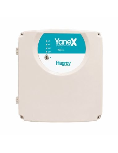 Electrificador Cerco Eléctrico Yanex 1600m, referencia HG-YANEX1600, vista en ángulo