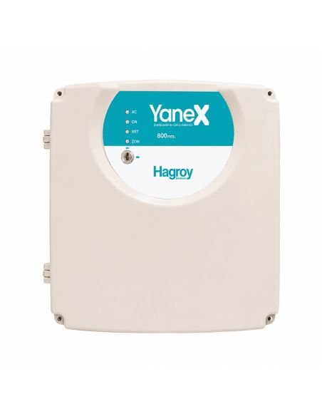 Electrificador Cerco Eléctrico Yanex 1600m, referencia HG-YANEX1600, vista en ángulo