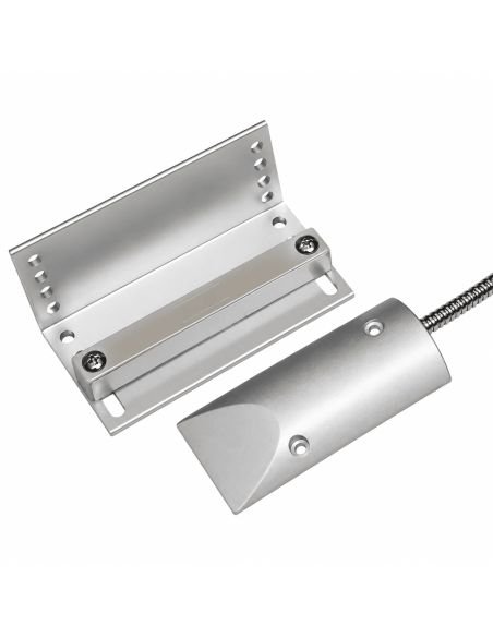 Contacto Magnético Pesado NC Portones Cercos GAP 70mm, referencia MS60L, vista frontal