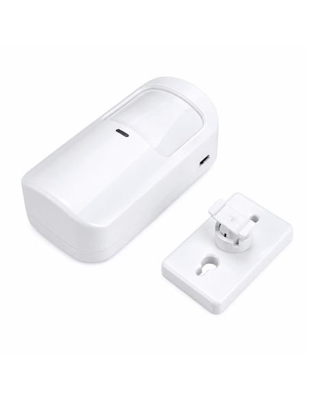 Sensor PIR Inalámbrico Antimascotas Alarma 4G, referencia PIR-4G, vista en ángulo