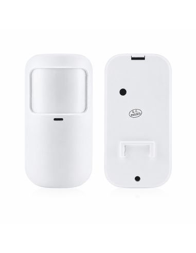 Sensor PIR Inalámbrico Antimascotas Alarma 4G, referencia PIR-4G, detalle de conectores y puertos