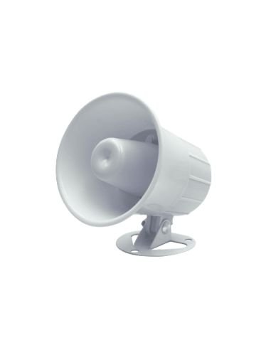 Sirena Conica Alarma 15-20W 6 a 12V DC Alta Potencia, referencia SRB20W, vista frontal