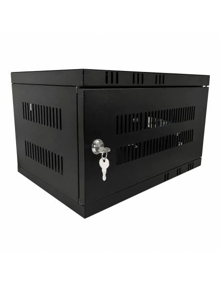 Gabinete Mural 5RU Fondo 51cm 52x51x29.5, referencia 5RU-FONDO-51, vista en ángulo
