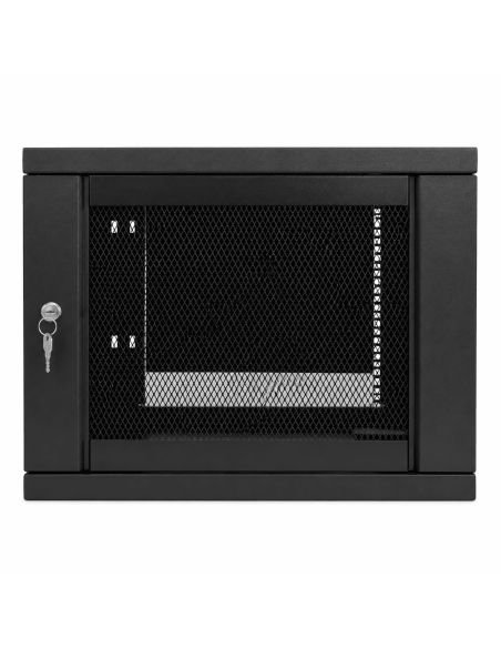 Gabinete Mural 7RU Fondo 51cm 52x51x39.5, referencia 7RU-FONDO-51, detalle de conectores y puertos