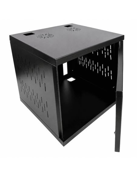 Gabinete Mural 9RU Fondo 40cm 52x40x49.5, referencia 9RU-FONDO-40, vista en ángulo