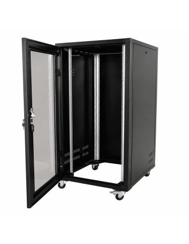 Gabinete de Piso Metalico 120x60x60 CCTV y Redes, referencia GABINETE-DE-120, vista en ángulo