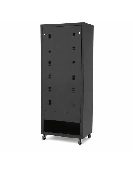 Gabinete de Piso Metalico 120x60x60 CCTV y Redes, referencia GABINETE-DE-120, detalle de conectores y puertos