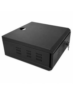 Gabinete Metalico Mediano para DVR 40x40x16.5 cm, referencia GABINETE-MEDIANO, vista en ángulo