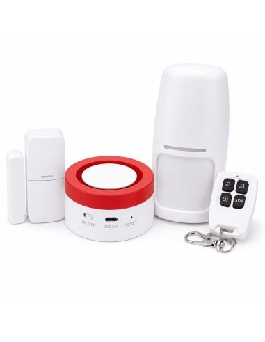 Kit Alarma WiFi Tuya Sirena 120dB con Sensores, referencia PST-H1, vista frontal