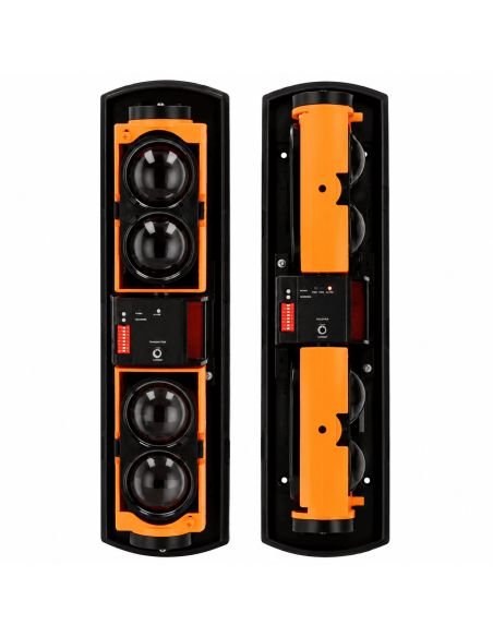 Barrera Infrarroja 4 Haces 250m 4 Frecuencias IP65, referencia GVBH250L, vista frontal