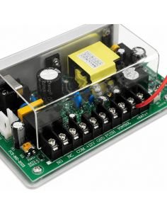 Fuente de Poder Control de Acceso SAT 12VDC 5A 70W, referencia SAT-FV512, vista frontal 2