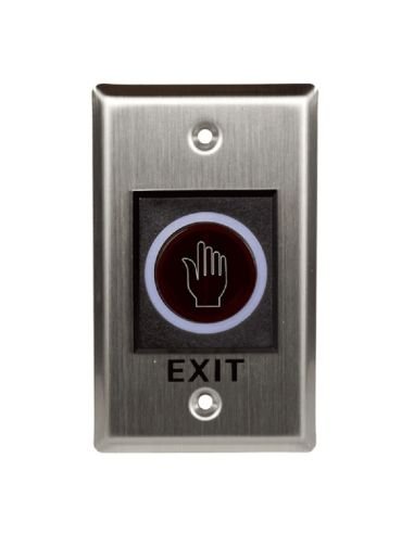 Boton de Salida No Touch SAT MR11 Inoxidable LED, referencia SAT-MR11, vista frontal
