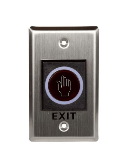 Boton de Salida No Touch SAT MR11 Inoxidable LED, referencia SAT-MR11, vista frontal