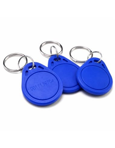 Llavero Proximidad Mifare 1K 13.56MHz IP65 Vizzion, referencia VZ-MFTAG, vista en ángulo
