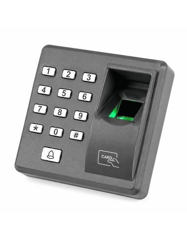 Lector de Huella y Clave 500 Huellas 500 Tarjetas, referencia X-X7-SAT, vista frontal