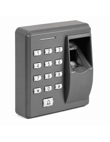 Lector de Huella y Clave 500 Huellas 500 Tarjetas, referencia X-X7-SAT, detalle de conectores y puertos