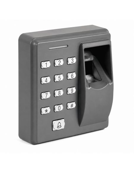 Lector de Huella y Clave 500 Huellas 500 Tarjetas, referencia X-X7-SAT, detalle de conectores y puertos