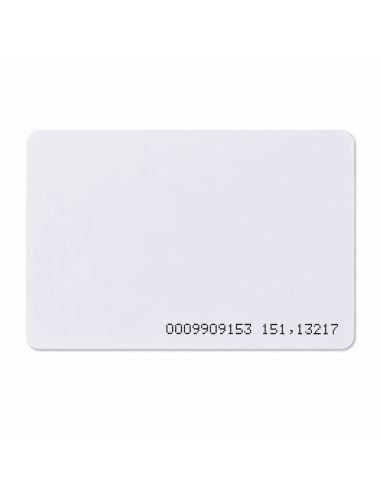 Tarjeta de Proximidad SAT RFID 125 KHz Delgada PVC, referencia SAT-T-D1, vista en ángulo