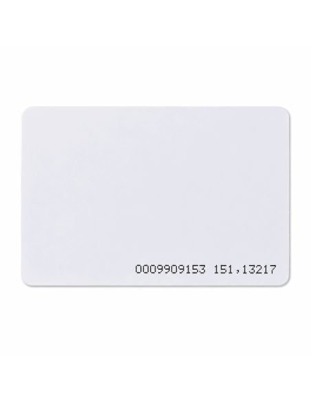 Tarjeta de Proximidad SAT RFID 125 KHz Delgada PVC, referencia SAT-T-D1, vista en ángulo