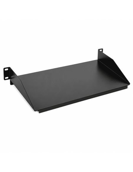 Bandeja Fija 25cm para Gabinete Metalico DVR Switch, referencia BANDEJA25CM, detalle de conectores y puertos