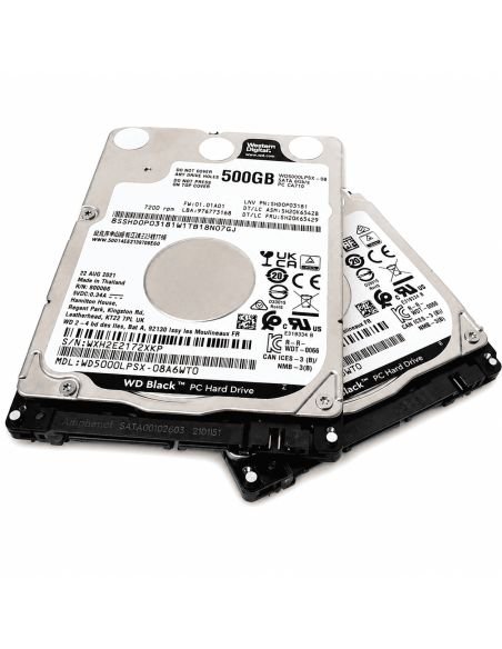 Disco Duro Pull 500GB SATA para DVR NVR y PC, referencia Disco500GB, vista en ángulo