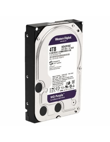 Disco WD Purple 4TB AllFrame 256MB Multiples Cámaras, referencia WD43PURZ, vista frontal