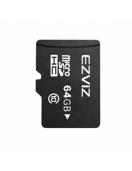 Memoria MicroSD EZVIZ 64GB C10 U3 Videovigilancia, referencia CS-CMTCARDT64G, vista frontal