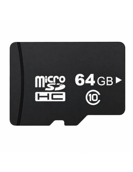 Memoria MicroSD EZVIZ 64GB C10 U3 Videovigilancia, referencia CS-CMTCARDT64G, vista en ángulo