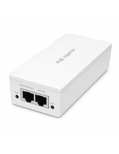 Inyector PoE Gigabit 30W 802.3af/at Protección 8kV, referencia POE30G-AT, vista frontal