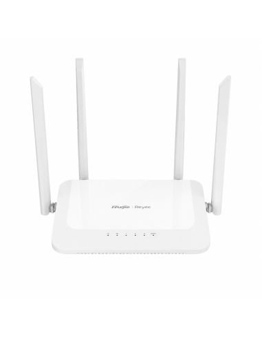 Router WiFi Reyee EW1200 Doble Banda AC1200 Mesh, referencia RG-EW1200, detalle de conectores y puertos
