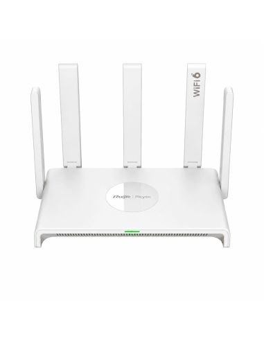 Router WiFi 6 Reyee EW3000GX AX3000 Doble WAN Gigabit, referencia RG-EW3000GX, detalle de conectores y puertos