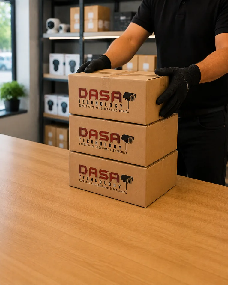 Cajas de DASA Technology listas para despacho