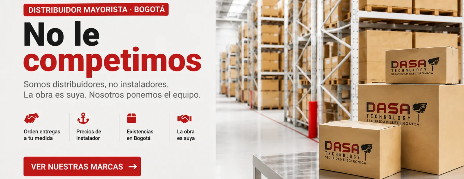 DASA Technology, distribuidor mayorista de seguridad electronica en Bogota